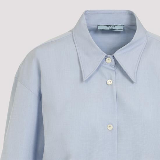 25SS 프라다 셔츠 P414ISOOO15CO F0012 LIGHT BLUE - PRADA