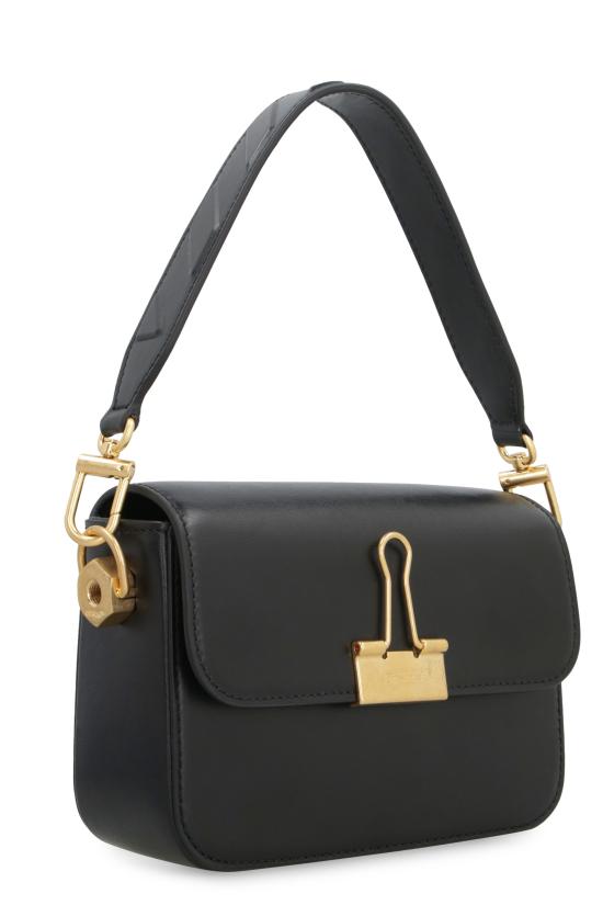  오프화이트 숄더백 OWNN118S23LEA001 1000 BLACK - OFF WHITE