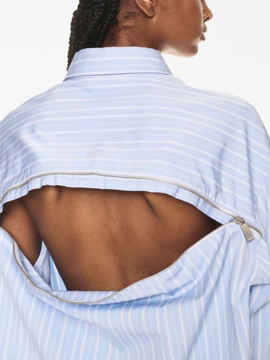  오프화이트 숏 원피스 OWGE008F23FAB001 4001 STRIPPED - OFF WHITE