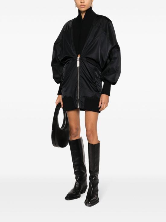  오프화이트 숏 원피스 OWDB502F23FAB002 1000 BLACK - OFF WHITE