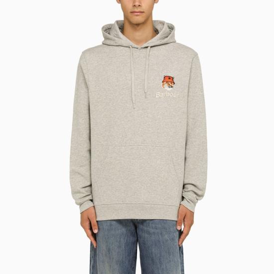 바버 후드 티셔츠 MOL0569MOL GY52 GREYMARL