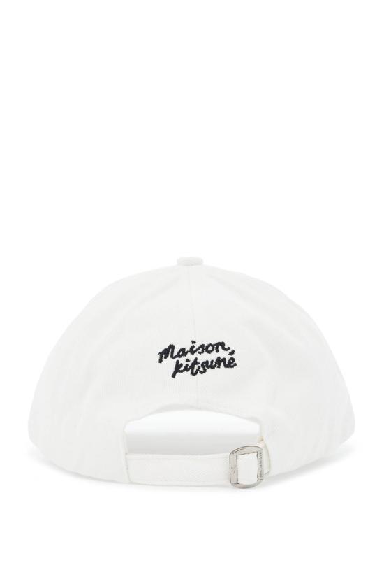25SS 메종키츠네 라지 폭스 헤드 6P 캡  MM06103WW0096 P100 WHITE - MAISON KITSUNE
