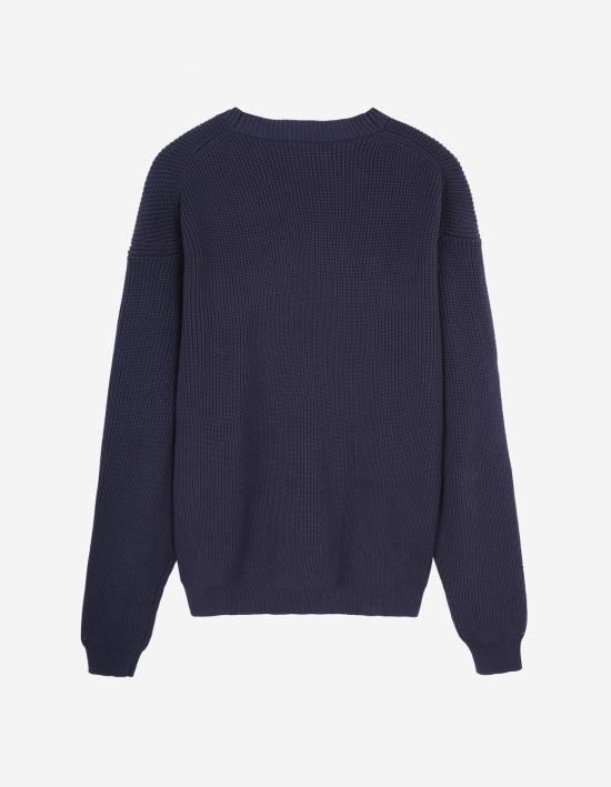 25SS 메종키츠네 가디건 MM00506KT1098 P476 INKBLUE - MAISON KITSUNE