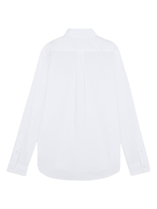 24FW 메종키츠네 긴팔 셔츠 MM00413WC5012 P100 WHITE - MAISON KITSUNE
