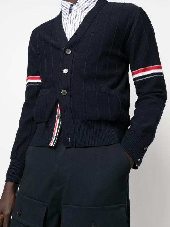 25SS 톰브라운 가디건 MKC519AY1002 415 NAVY - THOM BROWNE
