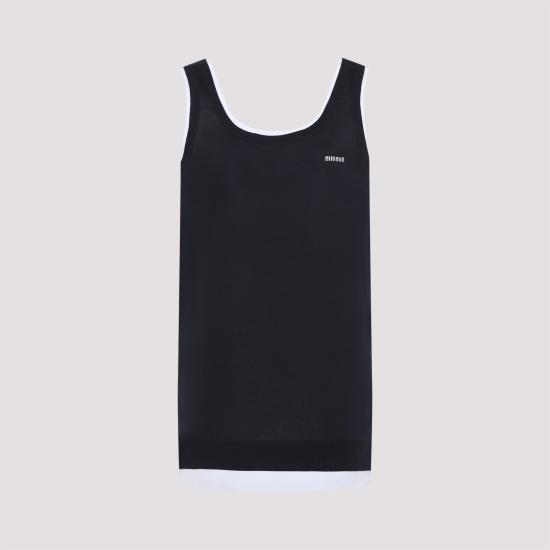 25SS 미우미우 미디 원피스 MF5497SOOO15Q9 F022X BLUE - MIU MIU