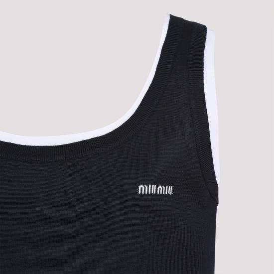 25SS 미우미우 미디 원피스 MF5497SOOO15Q9 F022X BLUE - MIU MIU