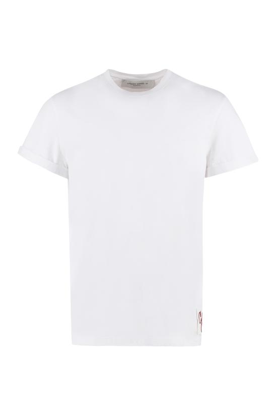 25SS 골든구스 반팔 티셔츠 GMP01220P000638 10363 WHITE