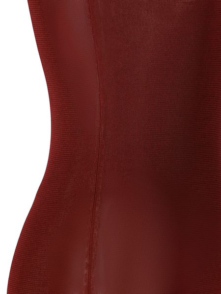  생로랑 롱 원피스 745646Y76BM 6015 BURGUNDY - SAINT LAURENT