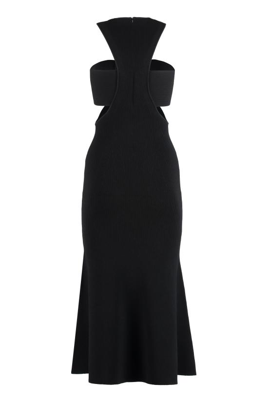  알렉산더 맥퀸 롱 원피스 734602Q1A47 1000 BLACK - ALEXANDER MCQUEEN