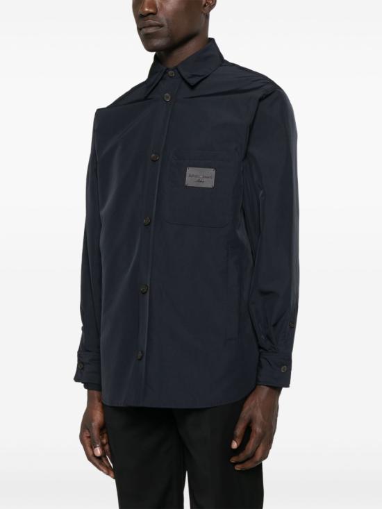 25SS 엠포리오 아르마니 긴팔 셔츠 EM001629AF13770UB118 BLUE - EMPORIO ARMANI