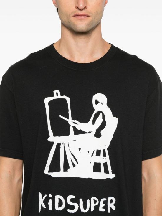 25SS 키드슈퍼 반팔 티셔츠 TEE13 PAINTERBLACK Black - KIDSUPER