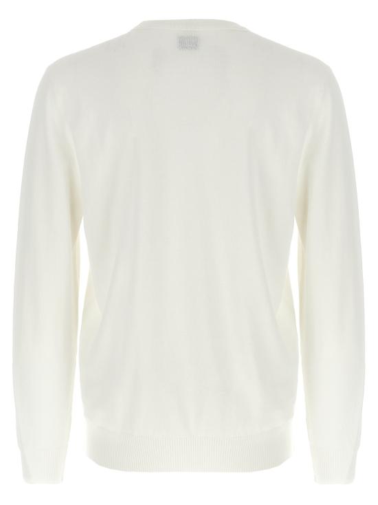 25SS 씨피 컴퍼니 코튼 크레이프 크루넥 렌즈 니트 스웨터  18CMKN086A006323O103 - C.P. COMPANY