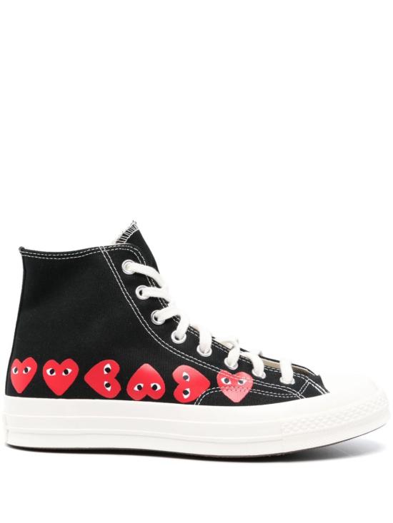 25SS 꼼데가르송 플레이 X 컨버스 스니커즈 AZK127 BLACK Black
