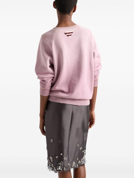 25SS 프라다 긴팔 티셔츠 134714 16VZF0203 Pink - PRADA