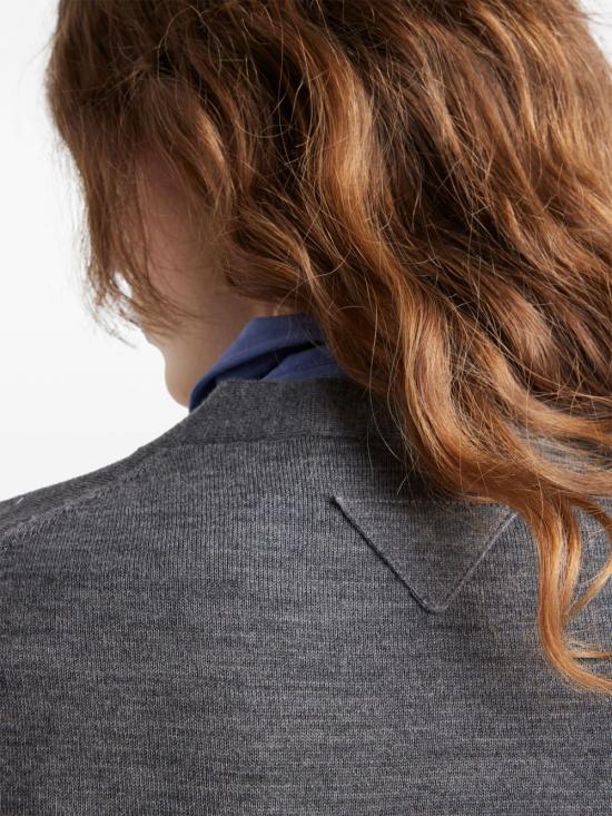 25SS 프라다 가디건 P25N50 16SWF0480 Grey - PRADA