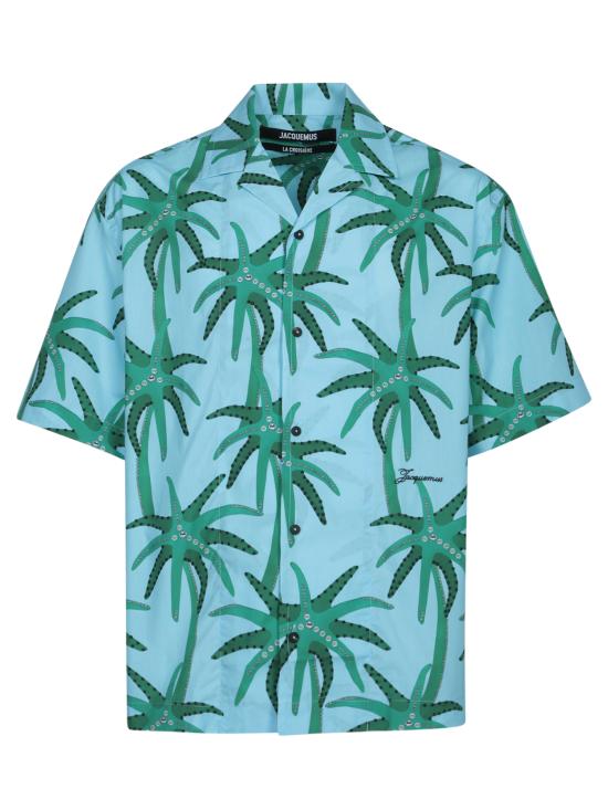 25SS 자크뮈스 반팔 셔츠 255SH201 1677 3EJ Blue