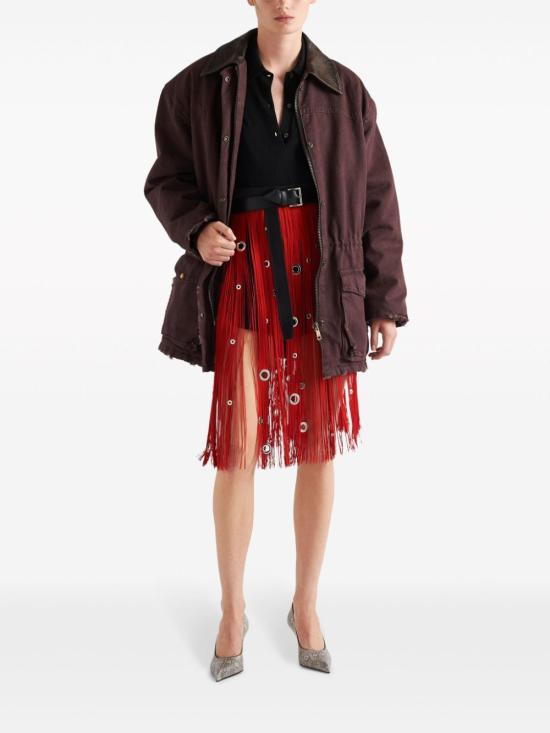  프라다 반팔 티셔츠 P24F2E 14XDF0002 Black - PRADA