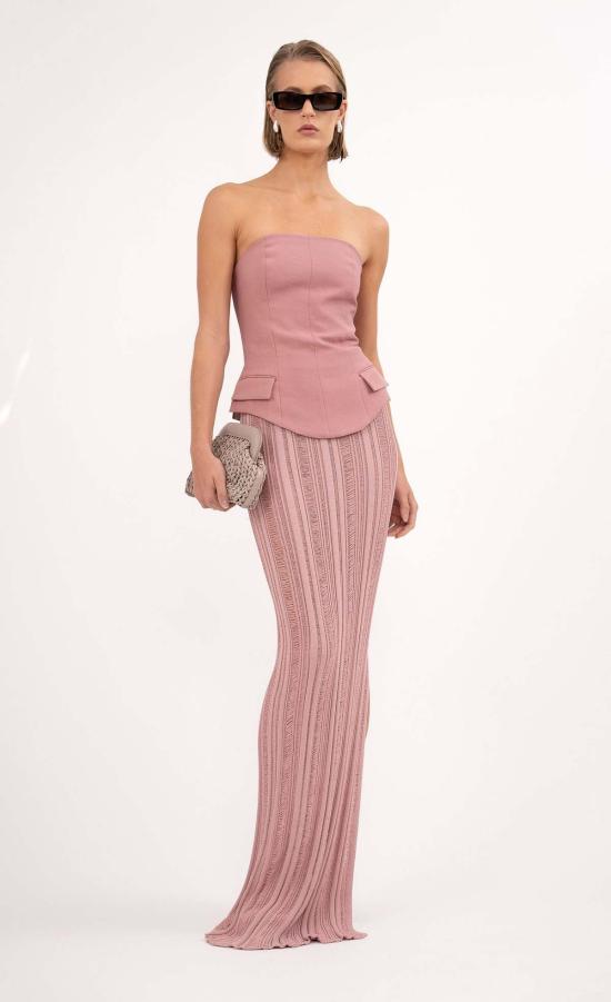  논살란트 레이블 숏 스커트 무심한 라벨 릴라 스커트 모브