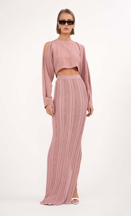  논살란트 레이블 숏 스커트 무심한 라벨 릴라 스커트 모브 - NONCHALANT LABEL