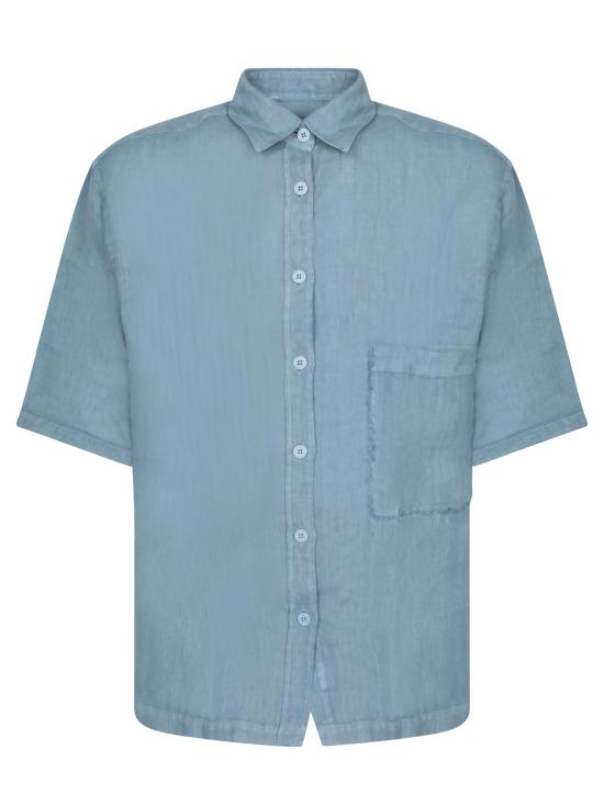 25SS 코스투메인 반팔 셔츠 STEFANO CORFU AZZURRO Blue