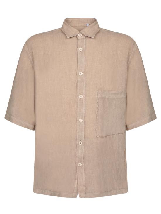 25SS 코스투메인 반팔 셔츠 STEFANO CORFU BEIGE Brown