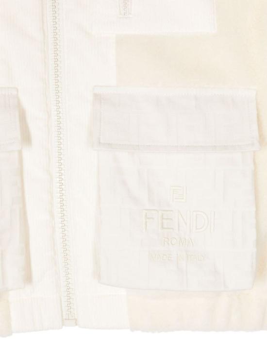 24FW [키즈] 펜디 캐주얼 자켓 JUA209 ARSKF0C00 White - FENDI