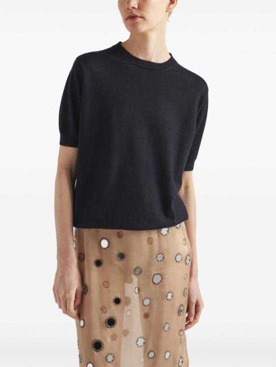 24FW 프라다 반팔 티셔츠 P24D2Q 10LJF0008 Blue - PRADA