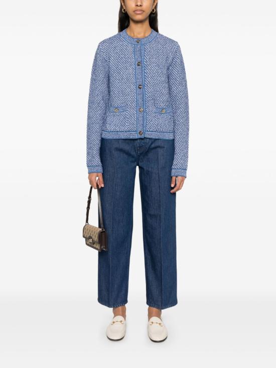 25SS 구찌 가디건 818643 XKENR4179 Blue - GUCCI