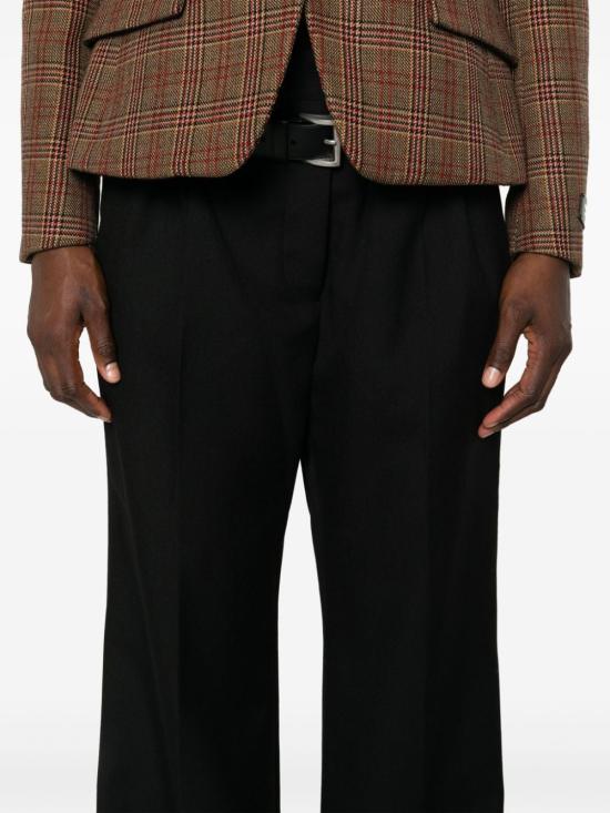 24FW 프라다 스트레이트 팬츠 P242IK 15GJF0002 Black - PRADA