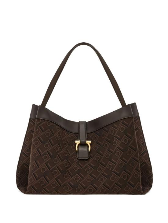 24FW 살바토레 페라가모 숄더백 TOTE M 0777395ESPRESSO TESTA DI MORO Brown - SALVATORE FERRAGAMO