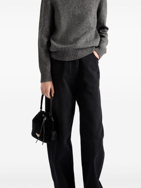 25SS 프라다 스트레이트 팬츠 GFP519 148JF0557 Black - PRADA