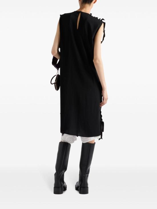 24FW 프라다 미디 원피스 P3N84R 1510F0002 Black - PRADA