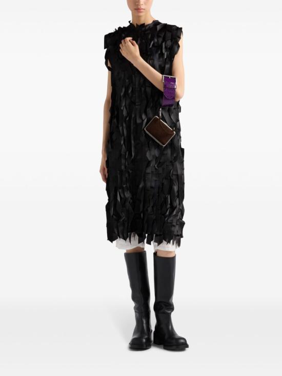 24FW 프라다 미디 원피스 P3N84R 1510F0002 Black - PRADA