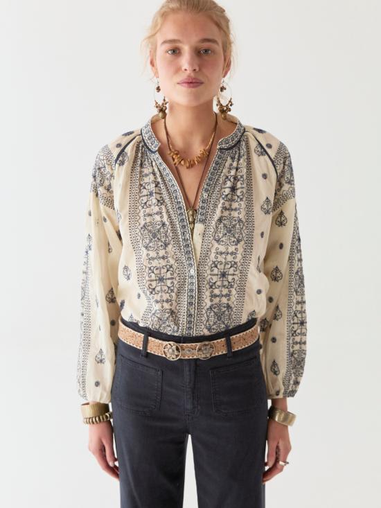 25SS 메종 호텔 셔츠 STEPHANIE OFF WHITE