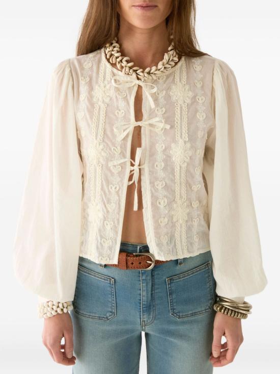 25SS 메종 호텔 블라우스 LUDOVICA PEARL - MAISON HOTEL