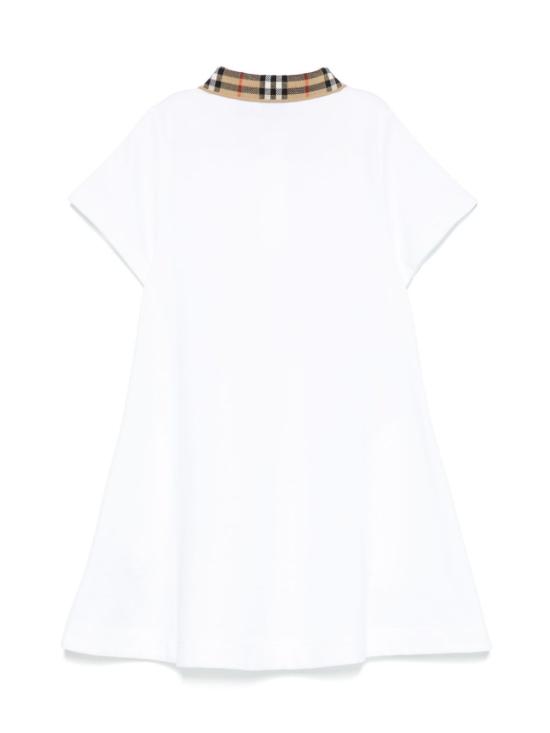 25SS [키즈] 버버리 미디 원피스 8105586 A1464 White - BURBERRY