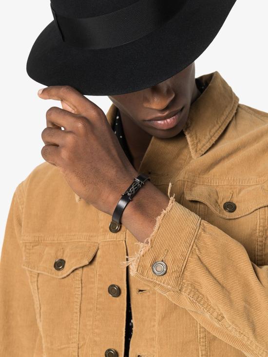 24FW 생로랑 팔찌 5593550IH0R 1000 Black - SAINT LAURENT