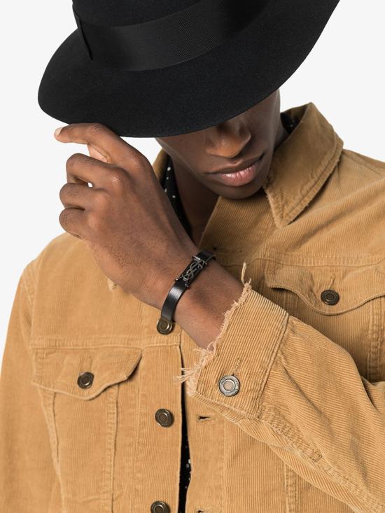 24FW 생로랑 팔찌 5593550IH0R 1000 Black - SAINT LAURENT