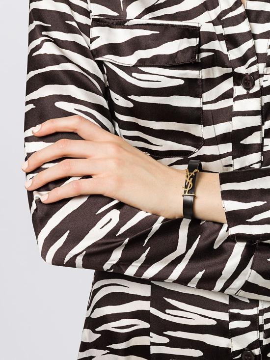 24FW 생로랑 팔찌 5593550IH0J 1000 Black - SAINT LAURENT