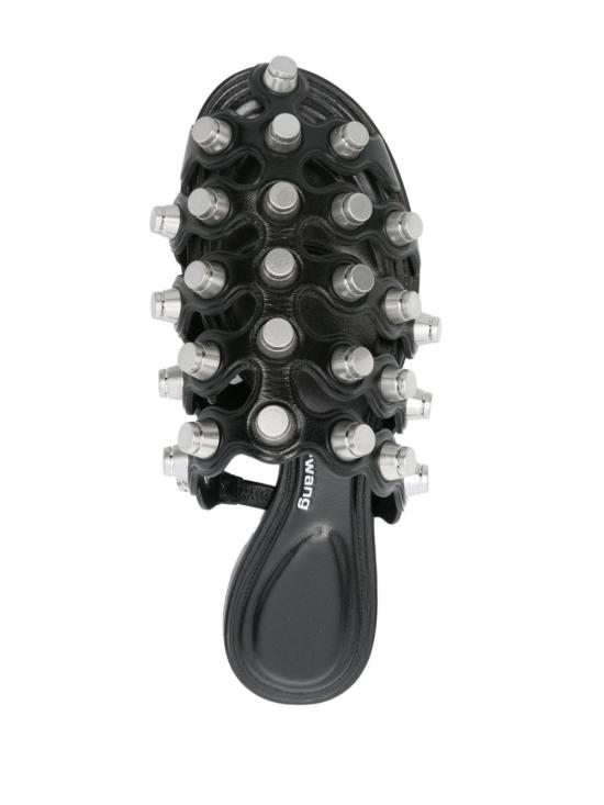 25SS 알렉산더 왕 뮬/슬리퍼 30125M014 001 Black - ALEXANDER WANG