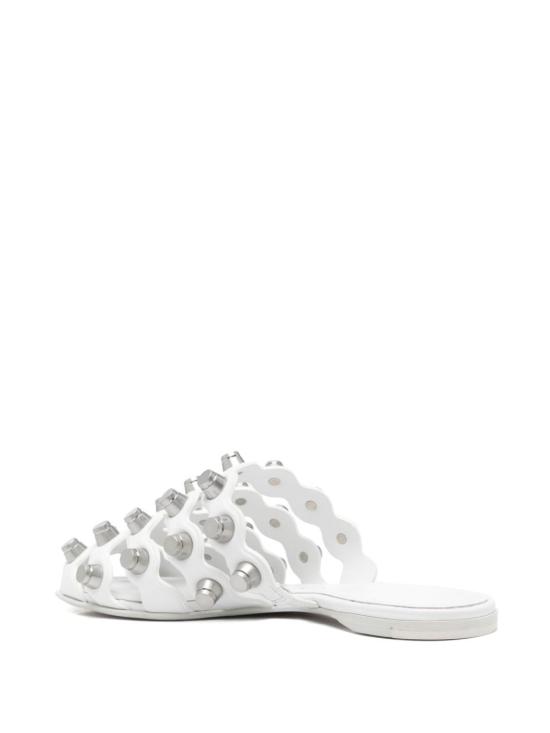 25SS 알렉산더 왕 뮬/슬리퍼 30125M014 144 White - ALEXANDER WANG