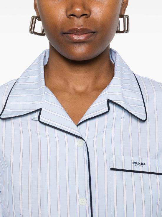 25SS 프라다 셔츠 P483HR 16BVF0M10 Blue - PRADA