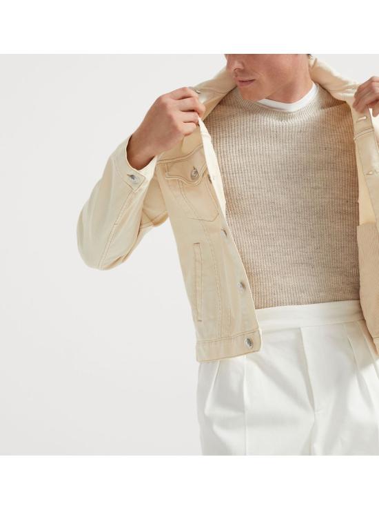 25SS 브루넬로 쿠치넬리 자켓 M277P6910 C7019 White - BRUNELLO CUCINELLI