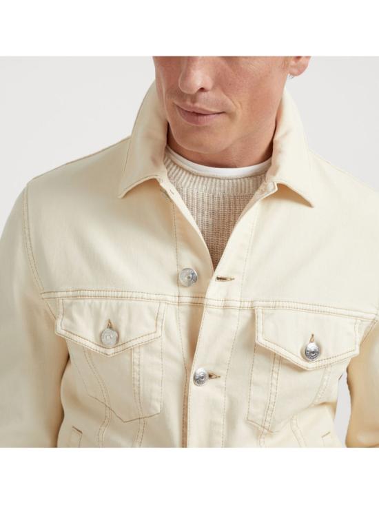 25SS 브루넬로 쿠치넬리 자켓 M277P6910 C7019 White - BRUNELLO CUCINELLI