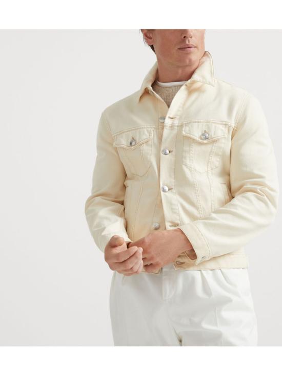 25SS 브루넬로 쿠치넬리 자켓 M277P6910 C7019 White - BRUNELLO CUCINELLI