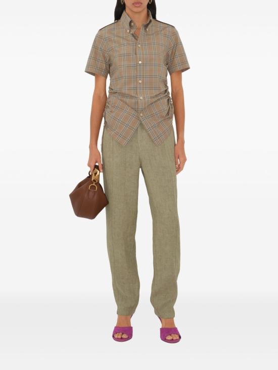 25SS 버버리 슬림 핏 체크 코튼 셔츠 8107968 C2044 Grey - BURBERRY