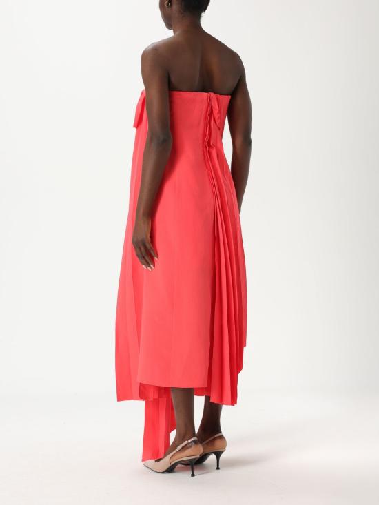 25SS 알렉산더 맥퀸 롱 원피스 819110QEAF2 6068 Coral - ALEXANDER MCQUEEN