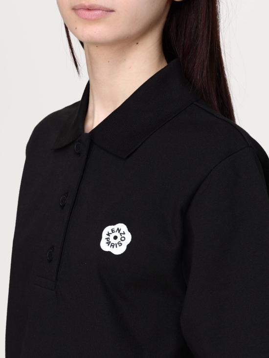 25FW 겐조 폴로 티셔츠 FF52TS1604SB 99J Black - KENZO
