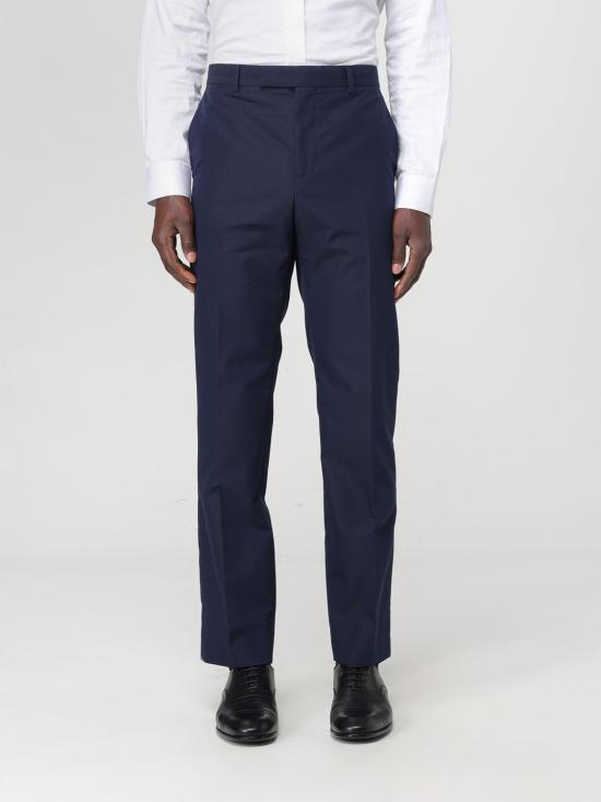 25FW 구찌 엠보스 코튼 트윌 트라우저  793801Z7AFS 4294 Blue